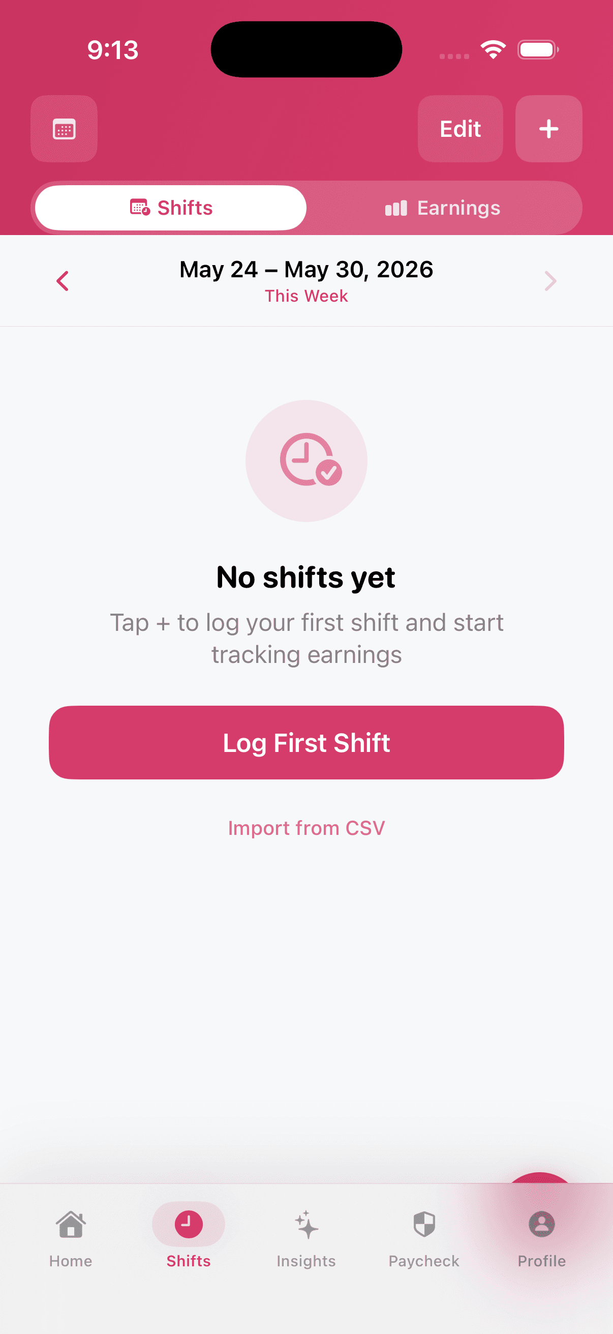 ShiftFlow app screenshot